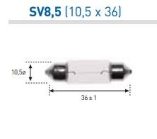 AMOLUX 159 - LAMPARA PLAFONIER 24V 5W 10X38