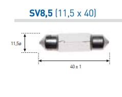 AMOLUX 164A - LAMPARA PLAFONIER 12V10W 11X44