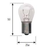 AMOLUX 298 - LAMPARA PILOTO 12V 21W DESCENTRADO