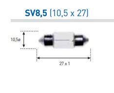 AMOLUX 489 - PLAFONIER 12V 5W 10X31 SV8.5