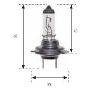 AMOLUX 775 - LAMPARA FARO CAMIÓN H7 24V 70 WATIOS