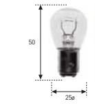 AMOLUX 95 - LAMP 12V 21/4W DESCENTRADA