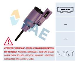 FAE 24760 - INTERRUPTOR STOP MECANICO SEAT/VW/AUDI