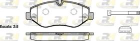 ROADHOUSE 2124500 - PASTILLA DE FRENO DELANTERA MERCEDES SPRINTER/VIANO/VITO