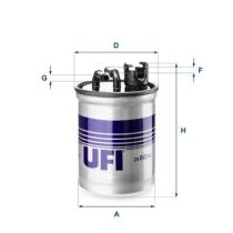 UFI FILTERS 2400300 - FILTRO GASOIL FORD/SEAT/VW