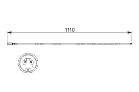 BOSCH 1987473515 - AVISADOR PASTILLAS TRASERO BMW SERIE 1