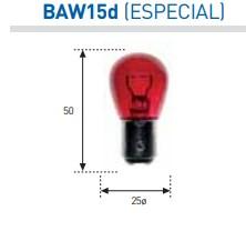 AMOLUX 101 - LAMPARA 12V 21/5W 2 POLOS ROJA