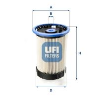 UFI FILTERS 2606500 - FILTRO GASOIL GRUPO VAG MANN PU8014 CON CONEXION PARA SENSOR