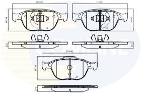 COMLINE CBP01150 - PASTILLAS DELANTERA FORD FIESTA/FOCUS