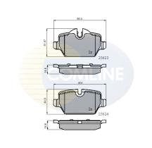 COMLINE CBP01710 - PASTLLAS TRASERAS BMW SERIE 1 SERIE 3 MINI