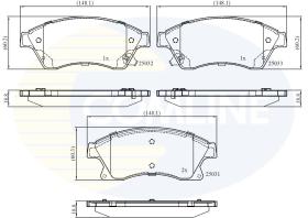 COMLINE CBP32038 - PASTILLAS DELANTERAS OPEL ASTRA J 2009-2015