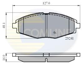 COMLINE CBP0486 - PASTILLAS DEL. CHEVROLET LANOS