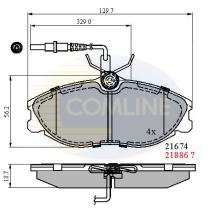 COMLINE CBP1340 - PASTILLAS DEL CITROEN XSARA PEUGEOT 406/306