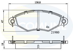 COMLINE CBP0704 - PASTILLAS DEL PEUGEOT 206/306