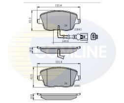 COMLINE CBP11147 - PASTILLAS DEL. SEAT EQUIVALE A ROADHOUSE 277501