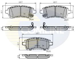 COMLINE CBP31620 - PASTILLAS DELANTERAS FORD FIESTA VI