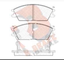 RBRAKE PASTILLAS RB0887 - PASTILLA DEL HYUNDAI ACCENT HONDA ACCORT II