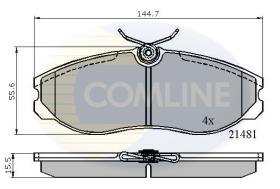 COMLINE CBP0447 - PASTILLAS DEL NISSAN/VANETTE/SERENA