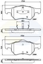 COMLINE CBP02222 - PASTILLAS DE FRENO  DELANTERAS CHRYSLER GRAN VOLLAGER