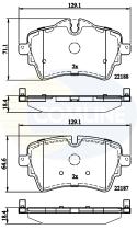 COMLINE CBP02261 - PASTILLAS DEL MINI (F55) cooper S one CLUBMAN (F54)