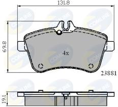 COMLINE CBP01723 - PASTILLAS DELANTERAS  MERCEDES CLASE A/ B