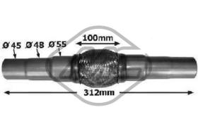 METALCAUCHO 02045 - FLEXIBLE ESCAPE 312MM