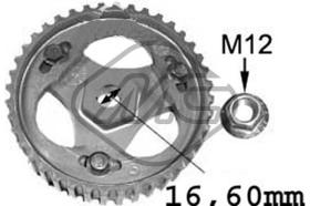 METALCAUCHO 05623 - POLEA BOMBA INYEC RENAULT 17MM