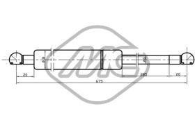 METALCAUCHO 46860 - MUELLE NEUMATICO CAPO 155