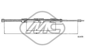 METALCAUCHO 80313 - CABLE FRENO C15 ALL (ACH 7664) DX/SX-R