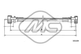 METALCAUCHO 80465 - CABLE CUENTAKILOMETROS 2000 GTV - 2000