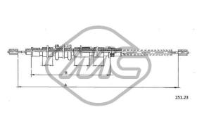 METALCAUCHO 80476 - CABLE FRENO 33 CON ABS DX/SX-RH/LH