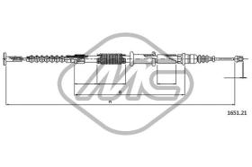 METALCAUCHO 80482 - CABLE FRENO 146 SX-LH