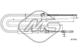 METALCAUCHO 80583 - CABLE FRENO A2 ALL (DRUM BRAKE) (CH. 8