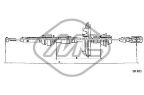 METALCAUCHO 80601 - CABLE ACELERADOR POLO DERBY