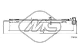 METALCAUCHO 80623 - CABLE CUENTAKILOMETROS 518 - 520 - 520