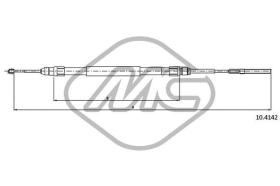 METALCAUCHO 80660 - CABLE FRENO SERIE 5 ALL W/NUT-C/DAD