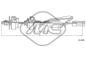 METALCAUCHO 80710 - CABLE EMBRAGUE AX ALL