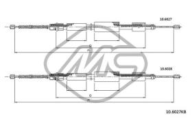 METALCAUCHO 80844 - CABLE FRENO ZX ALL 1,4-1,8-1,9TDS ACH.