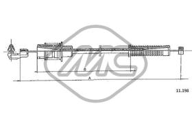 METALCAUCHO 80879 - CABLE ACELERADOR VISA DIESEL - C15 DIE