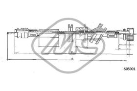 METALCAUCHO 80915 - CABLE CUENTAKILOMETROS 190 ALL 4 SPEED