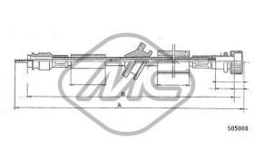 METALCAUCHO 80918 - CABLE CUENTAKILOMETROS 200-230-220-240