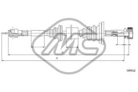 METALCAUCHO 80919 - CABLE CUENTAKILOMETROS 190 ALL 5 SPEED