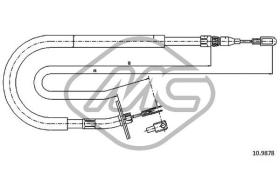 METALCAUCHO 80966 - CABLE FRENO SPRINTERCH.3550 MOD.741.4