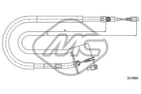 METALCAUCHO 80968 - CABLE FRENO SPRINTERMOD.411/410/412 D