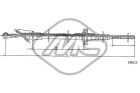 METALCAUCHO 81043 - CABLE EMBRAGUE RITMOALL EXC. DIESEL