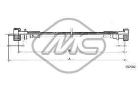 METALCAUCHO 81168 - CABLE CUENTAKILOMETROS 500 F - L MM.?2