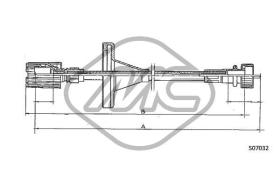 METALCAUCHO 81177 - CABLE CUENTAKILOMETROS PANDA 45 - 750