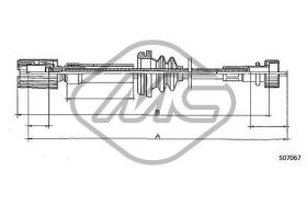 METALCAUCHO 81204 - CABLE CUENTAKILOMETROS 124 SPYDER EURO