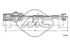 METALCAUCHO 81220 - CABLE CUENTAKILOMETROS DUNA MM.?1100