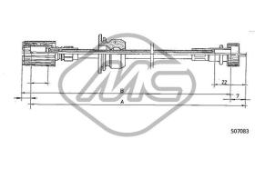 METALCAUCHO 81222 - CABLE CUENTAKILOMETROS DEDRA 1,6 - 2,0